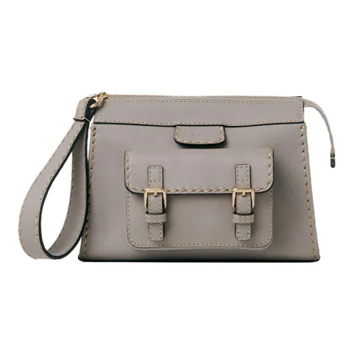 Chloe Chloé сумки Буйволовая кожа Клатч Маленький Женский Серый