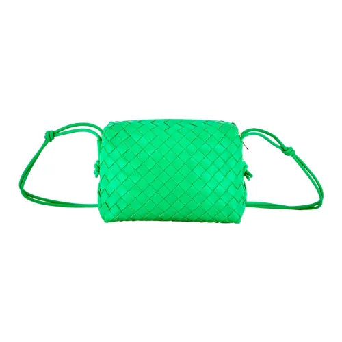 Bottega Veneta Loop кожа Camera сумка для хранения ручная сумка через плечо маленькая женская зеленая