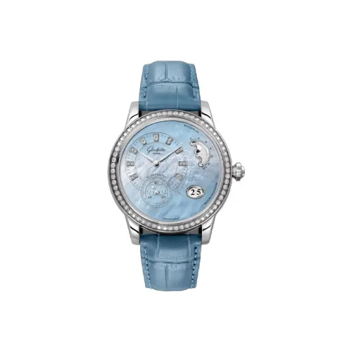 GLASHUTTE ORIGINAL Representative Collection Автоматический механический механизм Женские часы Часы Синий циферблат