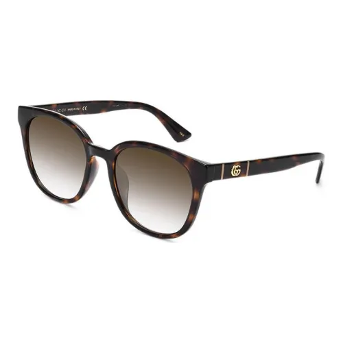 GUCCI OVAL SUNGLASSES Женские Черепаховый