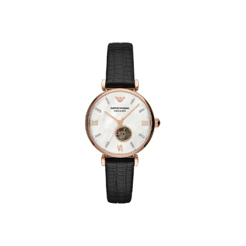 EMPORIO ARMANI Механический Movement Женские Часы Gypsophila Collection 34 мм Жемчужная раковина Цвет
