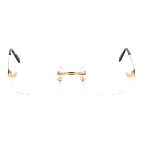 Cartier Alloy Square Eyeglass Frames Unisex