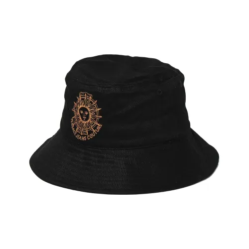 VERSACE JEANS COUTURE Мужские хлопковые панамы черного цвета