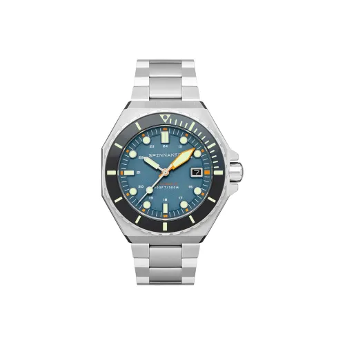SPINNAKER DUMAS Collection Мужские часы Автоматический механический механизм Ремешок из нержавеющей стали Синий циферблат Часы для мужчин