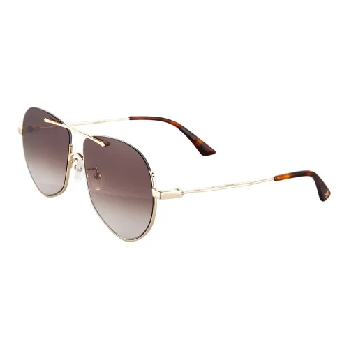 Alexander McQueen Солнцезащитные очки Коричневый Унисекс