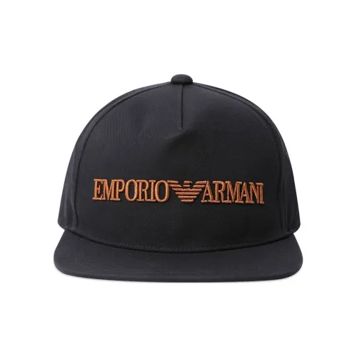 EMPORIO ARMANI Хлопковые кепки черные мужские