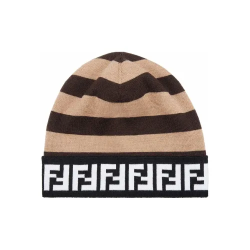 FENDI Шерстяные Бини Коричневый Мужской