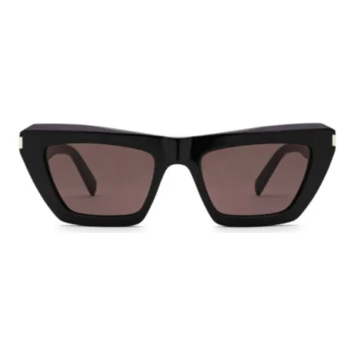 SAINT LAURENT Ацетат Нерегулярная форма Солнцезащитные очки Унисекс Черный