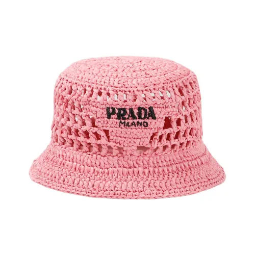 PRADA Ткань Шляпа ведра Розовая Женская