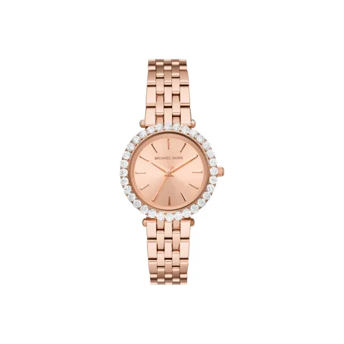 MICHAEL KORS DARCI Коллекция Наручные часы Кварцевый механизм Ремешок из нержавеющей стали Золотой циферблат Женские часы