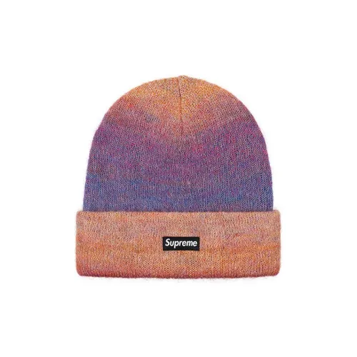 Supreme Mohair Blend Beanies Unisex Gradient Pink Supreme Мохер Смесь Шапки-бини Унисекс Градиент Розовый