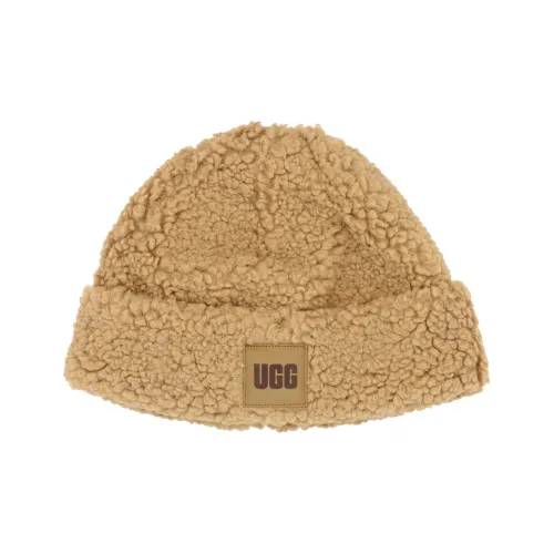 UGG Полиэстер Шапка-бини Светло-янтарная Женская
