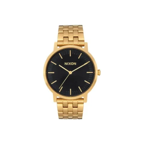 NIXON Porter Мужские часы Кварцевый механизм Ремешок из нержавеющей стали Черный циферблат