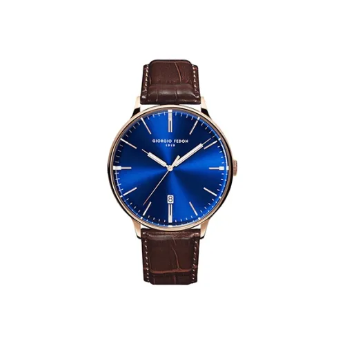 GIORGIOFEDON1919 Кварцевый механизм, унисекс, коллекция Internship, часы 42 мм, синий