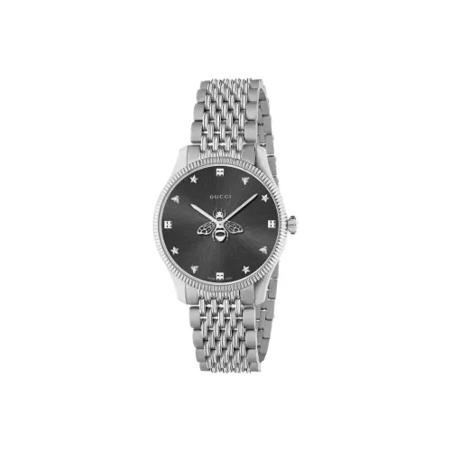 GUCCI G Timeless Collection Кварцевые часы механизм ремешок из нержавеющей стали черный циферблат унисекс