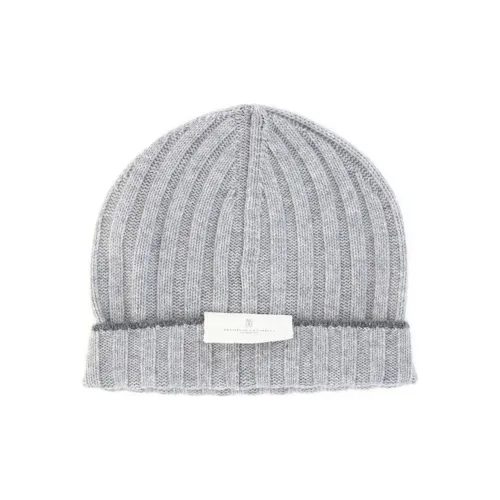 Brunello Cucinelli Кашемир Шапка-бини Серого цвета Унисекс
