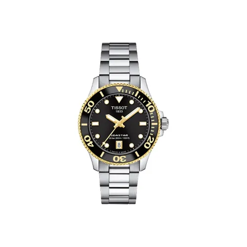 Tissot Quartz Movement Унисекс Коллекция Starfish Часы 36 мм Черные