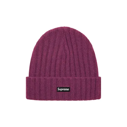 Supreme Кашемир Шапки-бини Унисекс Фуксия Белый Черный Красный Белый Желтый Клетка Черный Синий Серый Клетка