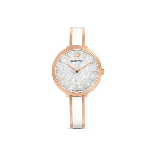 Swarovski CRYSTALLINE Наручные часы Кварцевый механизм Металлический ремешок Серебристый циферблат Женские часы