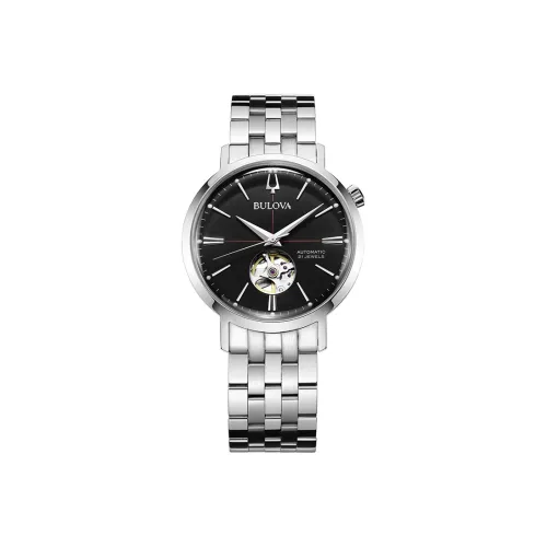 BULOVA Classic Gentleman Collection Мужские часы Механический механизм Нержавеющая сталь Ремешок Черный циферблат Мужские часы