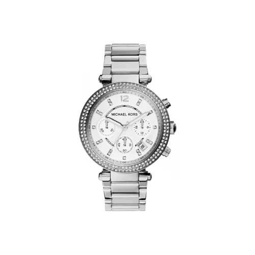 Michael Kors Кварцевый Movement Женские Parker Watch 39 мм Серебряный