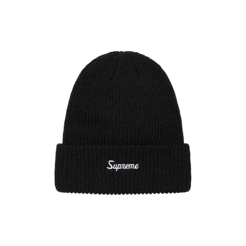 Supreme Акриловые шапки-бини унисекс черный белый фиолетовый красный коричневый синий желтый