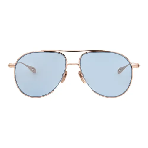 Chrome Hearts Солнцезащитные очки Золотая оправа с синими линзами Унисекс