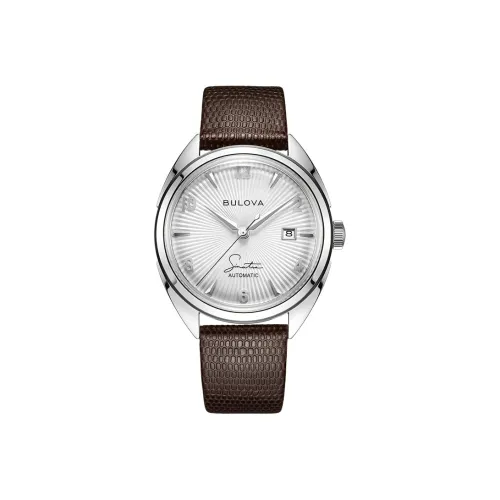 BULOVA Механический механизм Мужские часы из коллекции Frank. Sinatra, белые