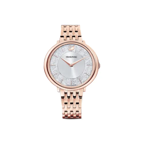 Swarovski CRYSTALLINE Наручные часы Кварцевый механизм Металлический ремешок Серебристый циферблат Женские часы