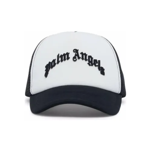 PALM ANGELS Полиэстер Бейсболка Черный/Белый Унисекс