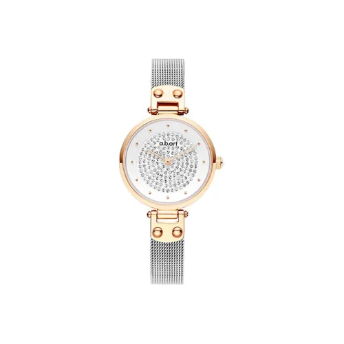 a.b.art Women's Watch Кварцевый механизм Ремешок из нержавеющей стали Белый циферблат GF28 036 6S
