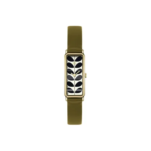 ORLA KIELY Women's Watch Кварцевый механизм Естественная кожа Ремешок Белый циферблат OK2180