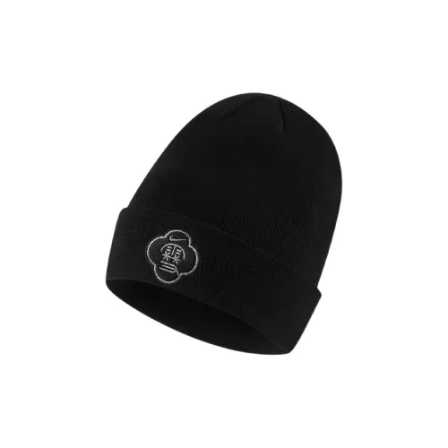 NIKE Акриловая шапка-бини черного цвета унисекс