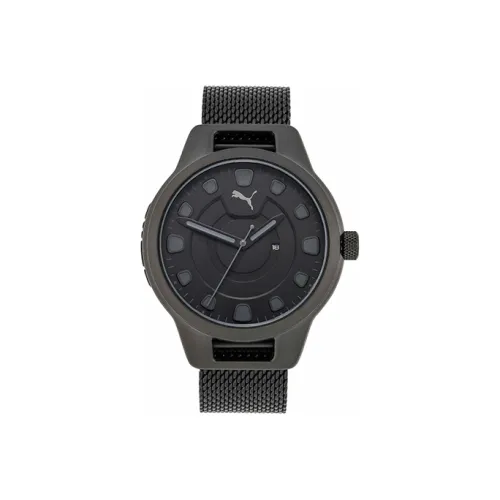 PUMA Reset Series PUMA Наручные часы Кварцевый механизм Нержавеющая сталь Ремешок 43 мм Черный циферблат Мужские часы P5007 GREY