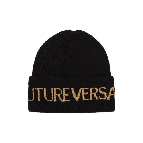 VERSACE JEANS COUTURE Смесовая шерсть Шапки-бини Мужской Черный