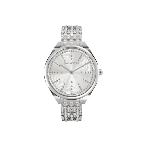 Swarovski Attract Collection Женские часы Кварцевый механизм Ремешок из нержавеющей стали Серебристый циферблат 5610490