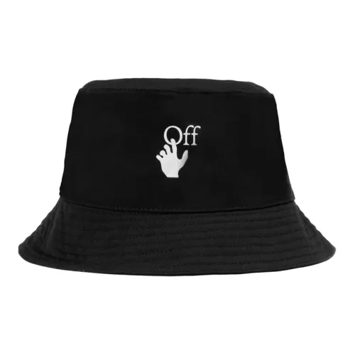 Off Белый Cotton Bucket Hats Унисекс