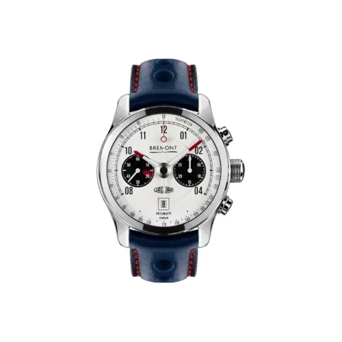 BREMONT Автоматический Механический Часы Мужские BREMONT Treasure Name Speed Collection Белые