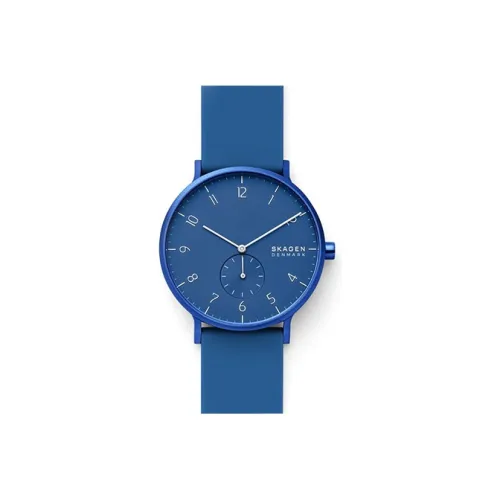 SKAGEN Cool Play Collection Мужские часы Кварцевый механизм Силиконовый ремешок Синий циферблат