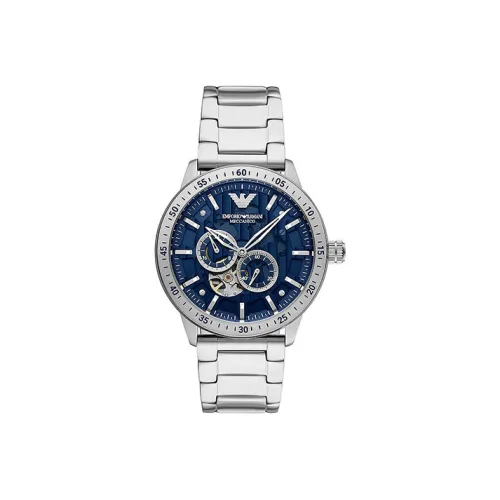 EMPORIO ARMANI Автоматический Механический Механизм Мужские Часы Машина 43мм*13,8мм Синий