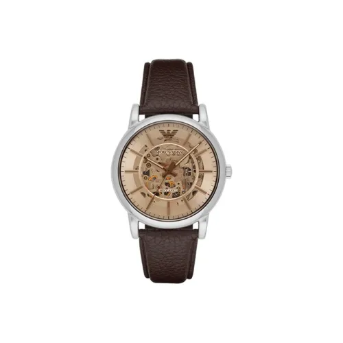EMPORIO ARMANI Механический механизм Мужские часы Machine 42mm*22mm*13mm Скелет