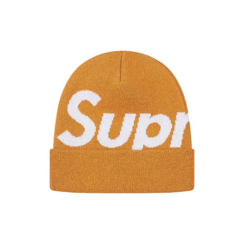 Supreme Кашемировая смесь Шапки-бини Унисекс Желтый