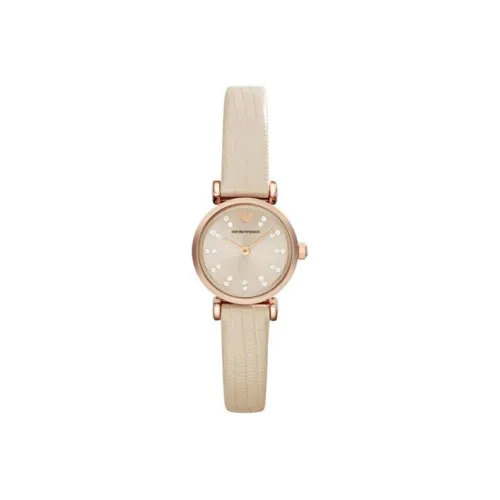 EMPORIO ARMANI Кварцевый механизм Женские часы 22 мм Золотой