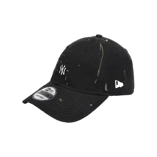 New Era Хлопковые кепки унисекс черные