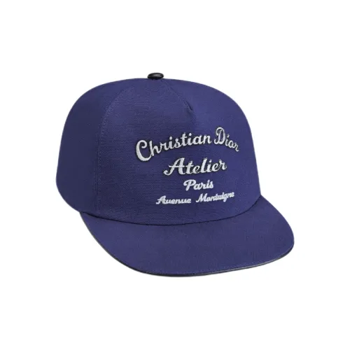 DIOR Хлопок Кепки Морской Синий Мужской