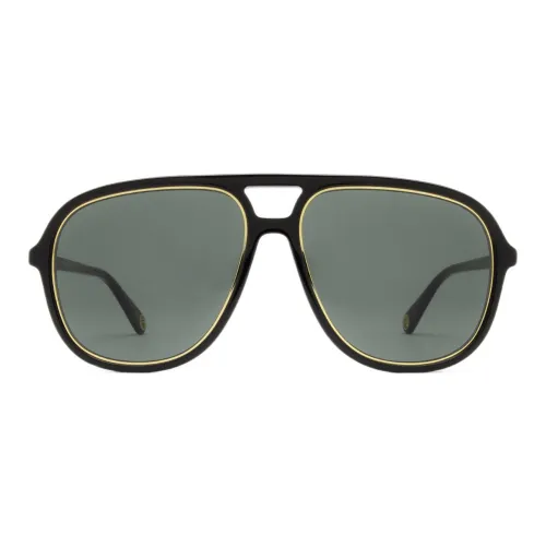 GUCCI Солнцезащитные очки, черные, унисекс