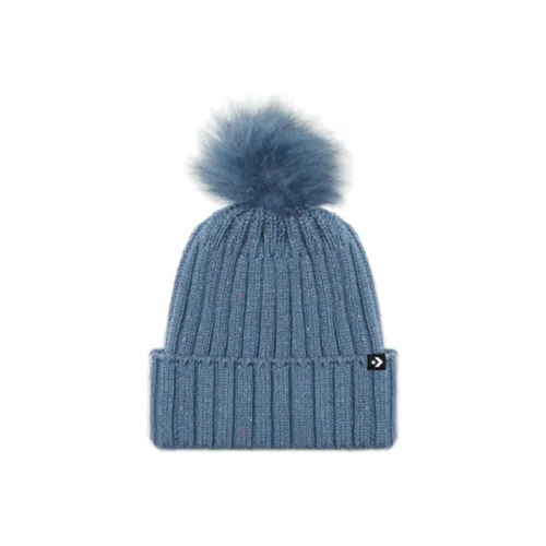 Конверс Акриловая Шапка-Бини Синего Цвета Унисекс