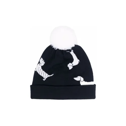 THOM BROWNE Шерстяные шапки Морской синий Унисекс