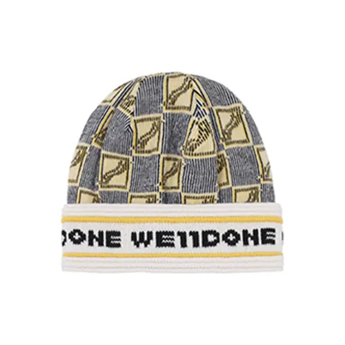 WE11DONE Шапка-бини Зеленая Унисекс