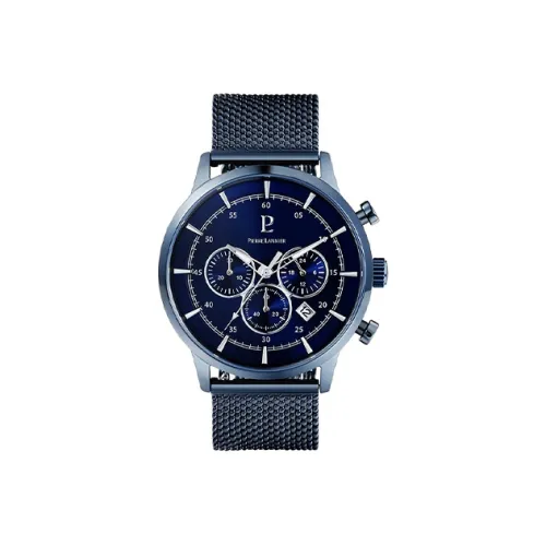 PierreLannier Наручные часы Кварцевый механизм Синий циферблат Мужские часы